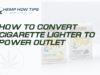 how to convert cigarette lighter to power outlet